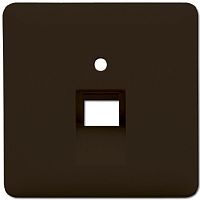 Лицевая панель Jung CD500 для 1-м. розетки RJ11/RJ45 коричневый картинка